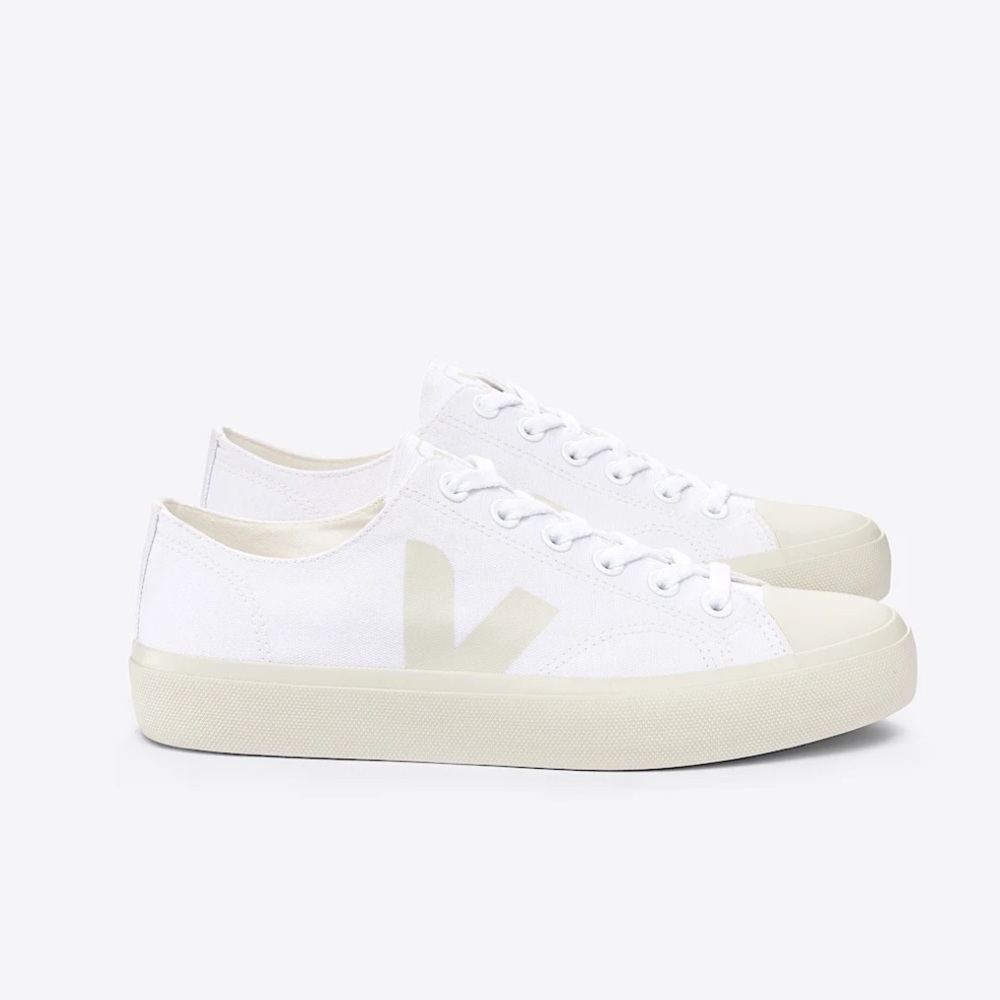 Veja Wata II Low Canvas Sneakers - White and Cream